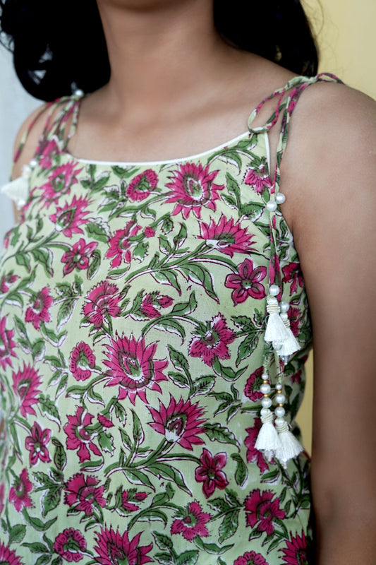 Gulab Vatika – Hand Block Printed Kurta Set