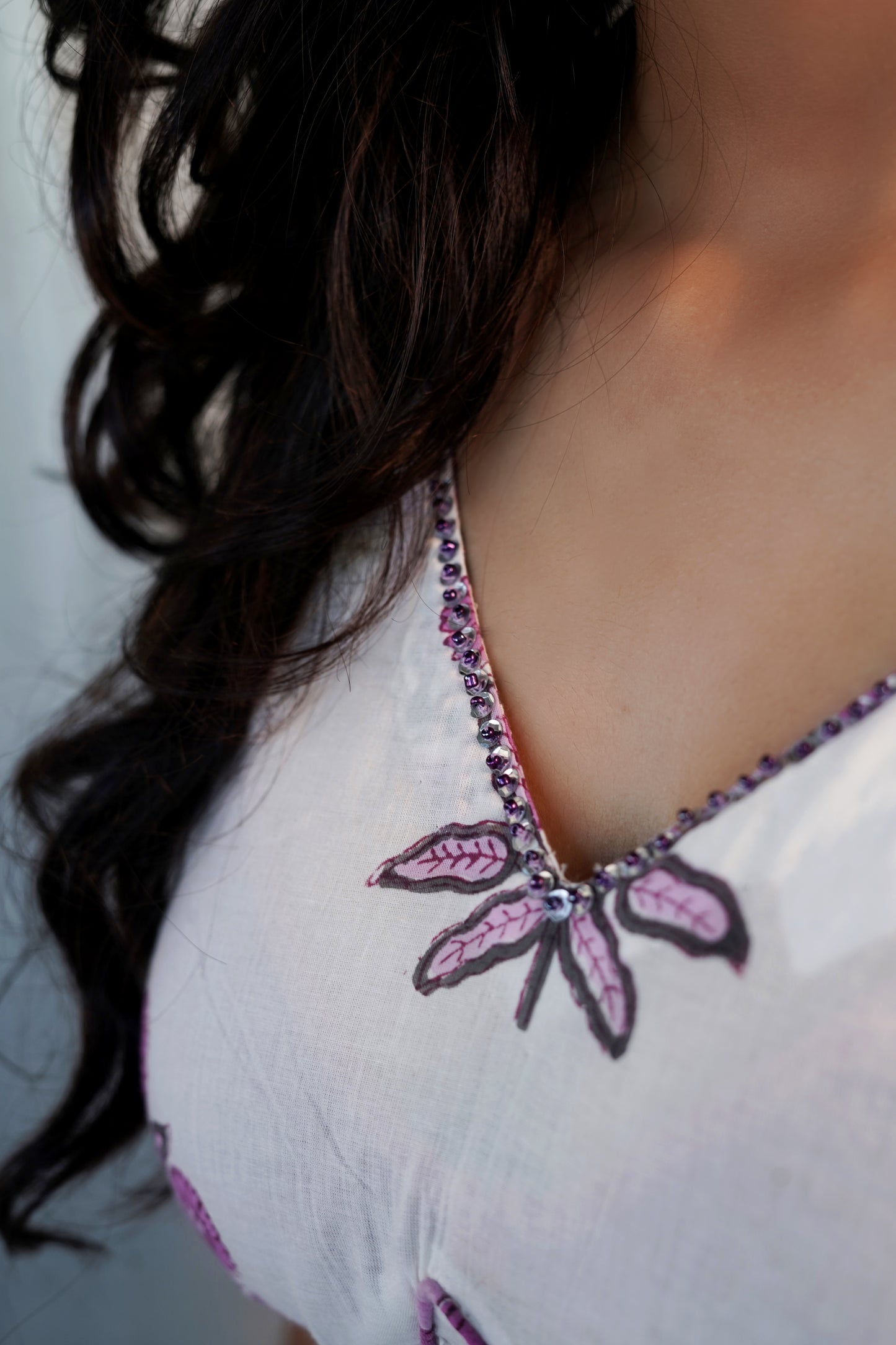 Lilac Tales Block Printed Suit Set