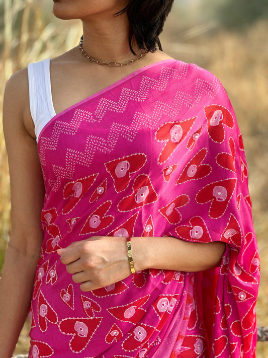 Rangreza Dil – Handcrafted Block Print Saree