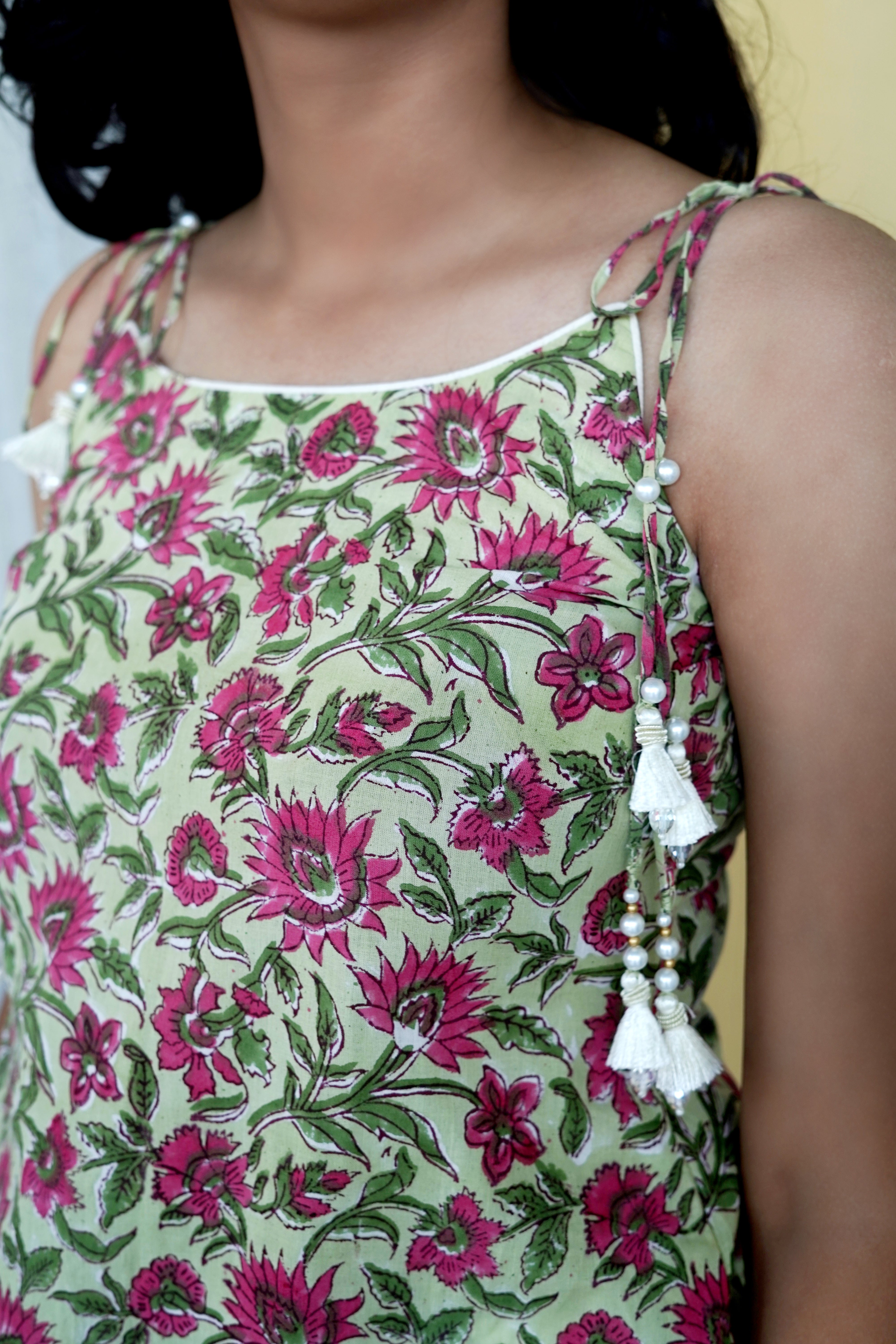 Gulab Vatika – Hand Block Printed Kurta Set