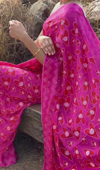 Rangreza Dil – Handcrafted Block Print Saree